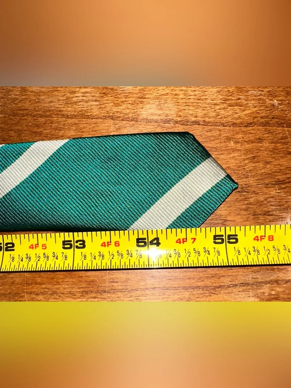 Polo Ralph Lauren Teal and White Diagonal Stripe Tie